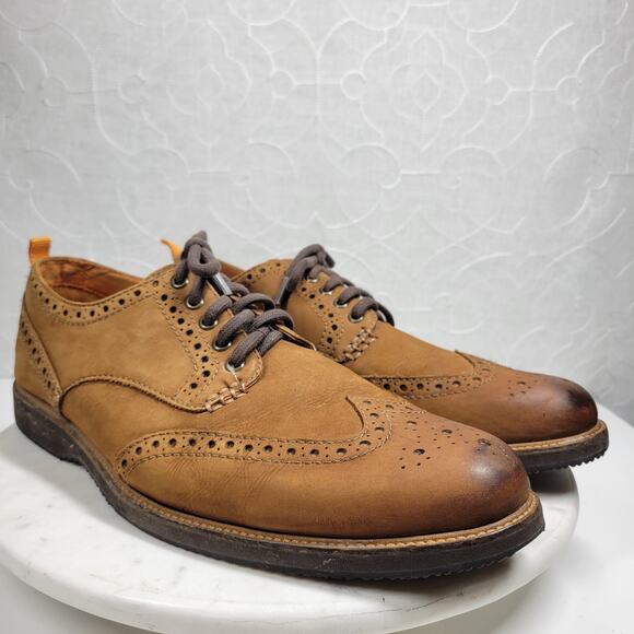 Tommy Bahama Elliott Wingtip Shoes Mens 13 Brown Leather Lace Up Dress Footwear main image 9